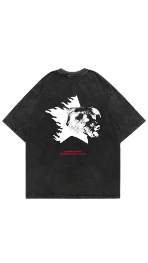 T-shirt FLAME DOG (BLACK)
